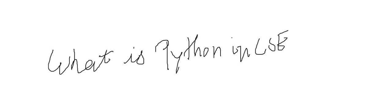 What is Python in CSE