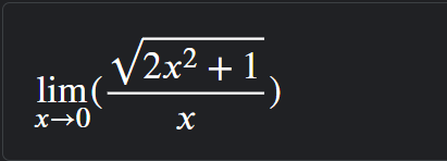 lim (
x-0
/2x²+1
х