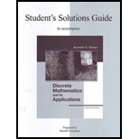 Discrete Mathematics and Its Applications ( 8th International Edition )  ISBN:9781260091991 Textbook Solutions | bartleby