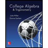 EBK COLLEGE ALGEBRA & TRIGONOMETRY - 1st Edition - by Miller - ISBN 9780077538538