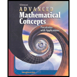 Advanced Mathematical Concepts: Precalculus with Applications, Student Edition - 1st Edition - by McGraw-Hill, Berchie Holliday - ISBN 9780078682278
