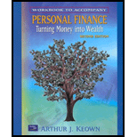 Personal Finance-workbook - 2nd Edition - by KEOWN - ISBN 9780130275592
