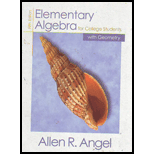 Elementary Algebra For College Students With Geometry - 5th Edition - by Allen Angel - ISBN 9780130324054