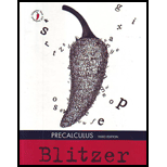 Precalculus - 3rd Edition - by ROBERT BLITZER - ISBN 9780131959934