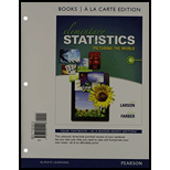 Elementary Statistics Books a la carte Plus NEW MyLab Statistics with Pearson eText - Access Card Package (6th Edition) - 6th Edition - by Ron Larson, Betsy Farber - ISBN 9780133876239