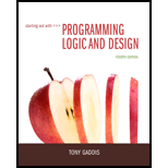 Starting Out with Programming Logic and Design (4th Edition)
