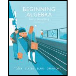 Beginning Algebra: Early Graphing (4th Edition) - 4th Edition - by John Tobey Jr., Jeffrey Slater, Jamie Blair, Jenny Crawford - ISBN 9780134178974