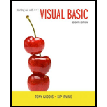 Starting Out With Visual Basic (7th Edition) - 7th Edition - by Tony Gaddis, Kip R. Irvine - ISBN 9780134400150