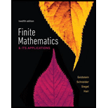 Finite Mathematics & Its Applications (12th Edition) - 12th Edition - by Larry J. Goldstein, David I. Schneider, Martha J. Siegel, Steven Hair - ISBN 9780134437767