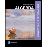 Elementary Algebra: Concepts and Applications (10th Edition) - 10th Edition - by Marvin L. Bittinger, David J. Ellenbogen, Barbara L. Johnson - ISBN 9780134441375