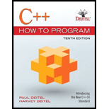 C++ How to Program (10th Edition) - 10th Edition - by Paul J. Deitel, Harvey Deitel - ISBN 9780134448237