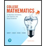 College Mathematics for Business, Economics, Life Sciences, and Social Sciences (14th Edition)
