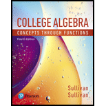 College Algebra: Concepts Through Functions (4th Edition)