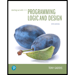 Starting Out with Programming Logic and Design (5th Edition) (What's New in Computer Science) - 5th Edition - by Tony Gaddis - ISBN 9780134801155