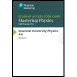 Mastering Physics With Pearson Etext -- Valuepack Access Card -- For Essential University Physics - 4th Edition - by Richard Wolfson - ISBN 9780135159699