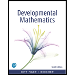 Developmental Mathematics: College Mathematics and Introductory Algebra, Loose-Leaf Edition - 10th Edition - by BITTINGER,  Marvin , BEECHER,  Judith - ISBN 9780135230077