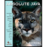 Absolute Java - 4th Edition - by Walter Savitch - ISBN 9780136083825