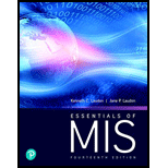 Pearson eText Essentials of MIS -- Instant Access (Pearson+) - 14th Edition - by Kenneth Laudon,  Jane Laudon - ISBN 9780136500636