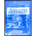 Criminalistics (lab Manual) - 97th Edition - by Clifton Meloan, Richard Saferstein, Richard James - ISBN 9780137272235