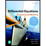 Pearson eText for Differential Equations: Computing and Modeling Tech Update -- Instant Access (Pearson+) - 5th Edition - by C. Edwards,  David Penney - ISBN 9780137442782