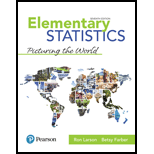 Pearson eText for Elementary Statistics: Picturing the World -- Instant Access (Pearson+) - 7th Edition - by Ron Larson,  Betsy Farber - ISBN 9780137504329