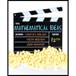Mathematical Ideas - 12th Edition - by Charles David Miller, Vern E. Heeren, E. John Hornsby - ISBN 9780321693815