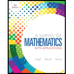 EBK SURVEY OF MATHEMATICS WITH APPLICAT - 9th Edition - by RUNDE - ISBN 9780321849243