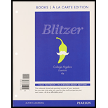 College Algebra Essentials, Books a la Carte Edition Plus Mymathlab with New Pearson Etext -- Access Card Package - 4th Edition - by Robert F. Blitzer - ISBN 9780321869715