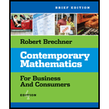Contemporary Mathematics For Business And Consumers - 4th Edition - by Robert A. Brechner - ISBN 9780324304558