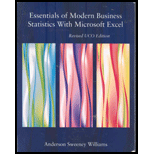 Essentials Of Modern Business Statistics With Microsoft Excel->custom< - 1st Edition - by Anderson - ISBN 9780324830200