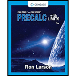 PRECALCULUS WITH LIMITS - 5th Edition - by Larson - ISBN 9780357457856
