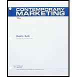 CONTEMP.MARKETING (LL)-TEXT - 19th Edition - by BOONE - ISBN 9780357767825