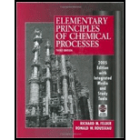 *ELEMENTARY PRINCIPLES OF CHEMICAL PROC - 3rd Edition - by FELDER - ISBN 9780470556269