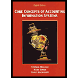 Core Concepts Of Accounting Information Systems - 8th Edition - by Simkin - ISBN 9780471072904