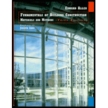 Fundamentals of Building Construction : Materials and Methods - 3rd Edition - by Edward Allen, Joseph Iano - ISBN 9780471183495