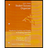 Student Success Organizer For Larson's Precalculus Functions And Graphs: A Graphing Approach, 3rd - 3rd Edition - by Ron Larson - ISBN 9780618098453
