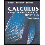 Calculus: Early Transcendental Functions - 3rd Edition - by Ron Larson, Robert P. Hostetler - ISBN 9780618223077