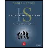 Introduction to Information Systems, Binder Ready Version - 6th Edition - by R. Kelly Rainer, Brad Prince - ISBN 9781119108009