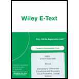ELEMENTARY DIFFERENTIAL... - EPUB ACCESS - 11th Edition - by Boyce - ISBN 9781119381686