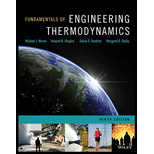 Fundamentals Of Engineering Thermodynamics, 9e - 9th Edition - by MORAN - ISBN 9781119391432