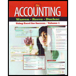 Accounting (accounting 2e Using Excel For Success, Volume 1) - 2nd Edition - by WARREN, Reeve, Duchac - ISBN 9781133272106
