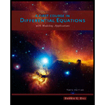 A First Course in Differential Equations - 10th Edition - by ZILL, Dennis G./ - ISBN 9781133491927