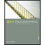 C++ Programming: From Problem Analysis To Program Design - 6th Edition - by D. S. Malik - ISBN 9781133626381