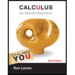 EBK CALCULUS:APPLIED APPROACH           - 9th Edition - by Larson - ISBN 9781133709862