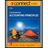 Connect Access Card for Fundamental Accounting Principles