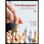 Loose Leaf for Cost Management: A Strategic Emphasis - 8th Edition - by BLOCHER, Edward; Stout, David F.; Juras, Paul; Cokins, Gary - ISBN 9781260165180