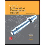 Shigley's Mechanical Engineering Design - 11th Edition - by BUDYNAS,  Richard - ISBN 9781260407679