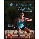 INTERMEDIATE ALGEBRA - 6th Edition - by Miller - ISBN 9781260728231