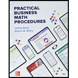 PRAC.BUS.MATH.PROCEDURES (LL)-W/CONNECT - 14th Edition - by Slater - ISBN 9781265573980