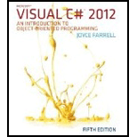Microsoft Visual C# 2012 - 5th Edition - by FARRELL, Joyce - ISBN 9781285096339